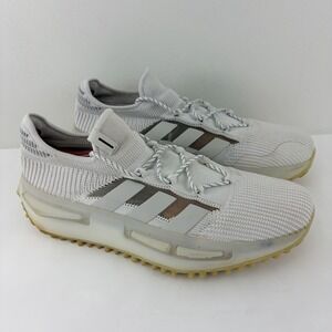 Adidas Men's Running Shoes White Beige Gum Sole Size 11.5 US EU 46